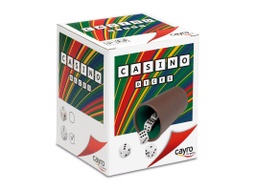 [02583] CAYRO POKER DICE CUP LINED WITH 5 DOTS DICES