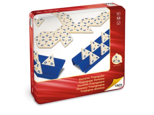 [02592] CAYRO TRIANGULAR DOMINO METAL BOX