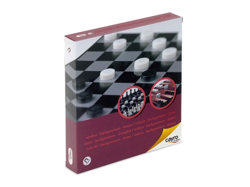 [02599] CAYRO MAGNETIC DRAUGHTS-CHESS-BACKGAMMON