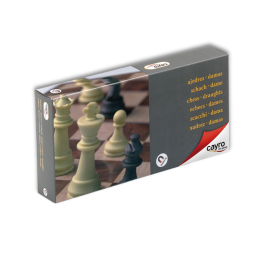 [02601] CAYRO MAGNETIC CHESS AND DRAUGHTS MEDIUM