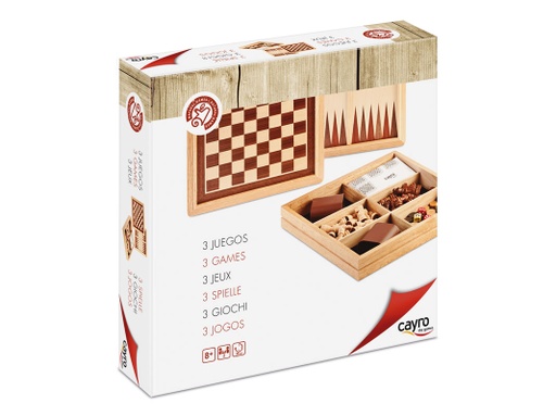 [02613] INLAID CHESS DRAUGHTS AND BACKGAMMON