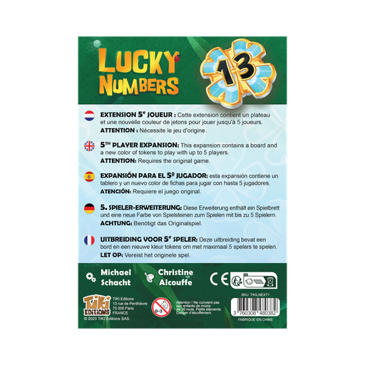 [02460] LUCKY NUMBERS - Uitbr. 5e Speler