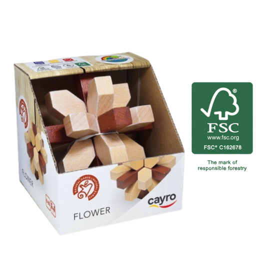 [02532] CAYRO FLOWER 10X10 (FSC WOOD)