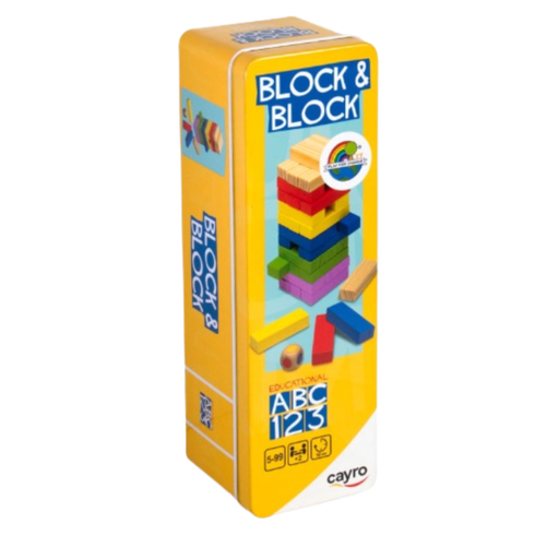 [02683] CAYRO BLOCK & BLOCK METAL BOX (FSC WOOD)