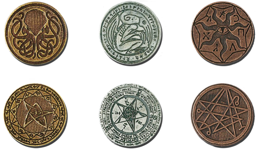 [02855] LEGENDARY METAL COINS - CTHULHU COIN SET