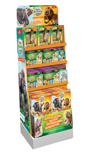 [03042] BIOVIVA - GAMME PROTECT - GRAND PRÉSENTOIR PLEIN EN CARTON - DÉFIS NATURE PROTECT