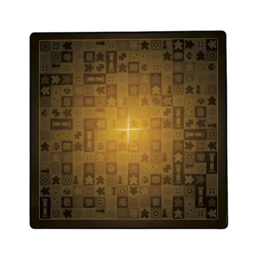 [03677] PLAYMAT 76X76 - SIGNATURE - AMBRE