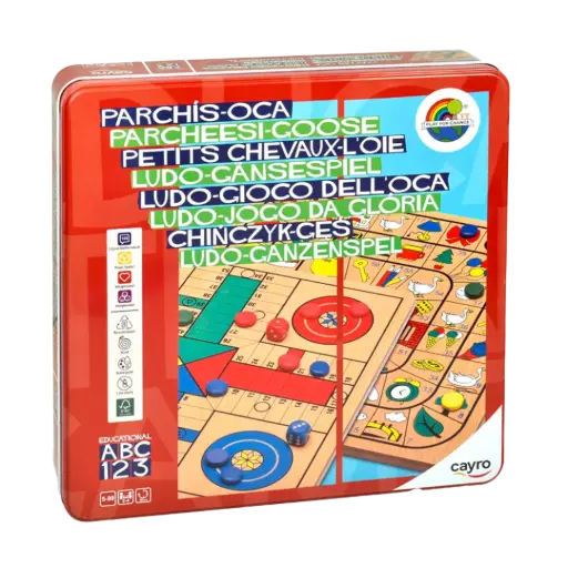 [03743] CAYRO - PARCHEESI - GOOSE METAL BOX