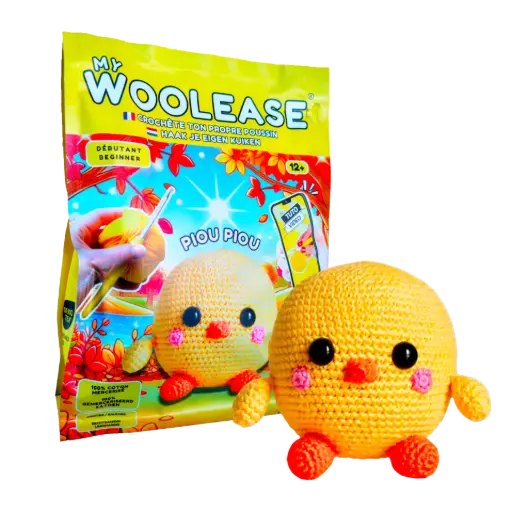 [03764] MY WOOLEASE - CROCHET KIT - PIOU PIOU THE CHICK
