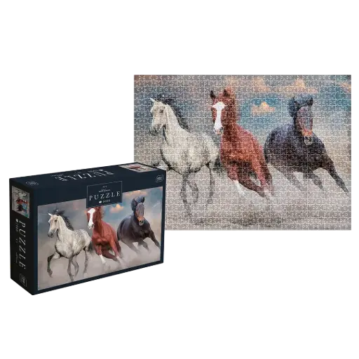 [03852] INTERDRUK - PUZZLE 1000 - WILD HORSES 1
