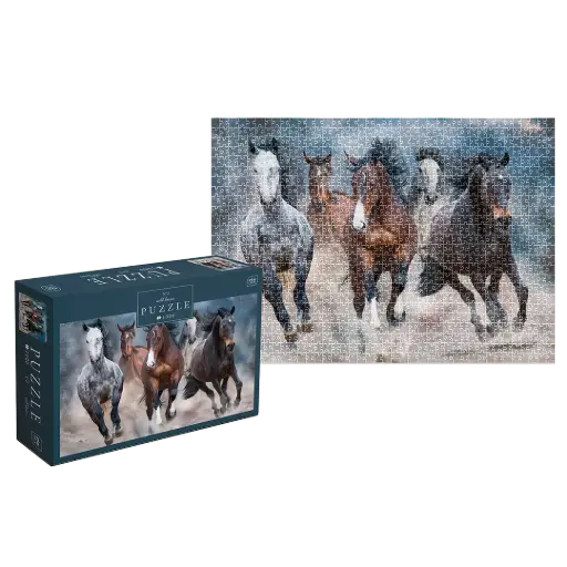 [03854] INTERDRUK - PUZZLE 1000 - WILD HORSES 3