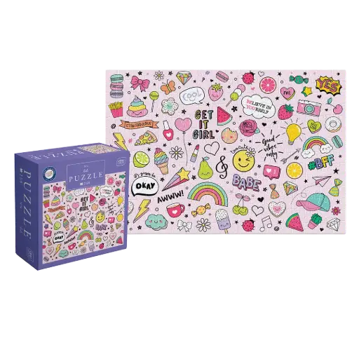 [03872] INTERDRUK - PUZZLE 250 - KIDS WITH STICKERS 4 ICONS