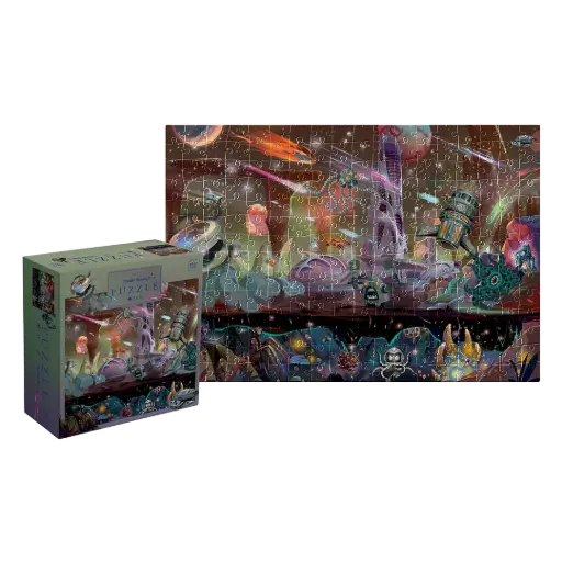 [03879] INTERDRUK - PUZZLE 500 - METALLIC FANTASY SPACE QUEST