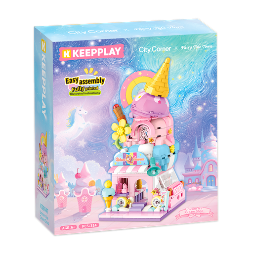 [03924] KEEPPLAY - CITY CORNER - UNICORN ICE CREAM SHOP