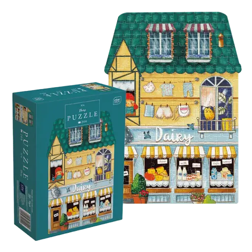 [04147] INTERDRUK - PUZZLE 200 - SHAPE HOUSE 4